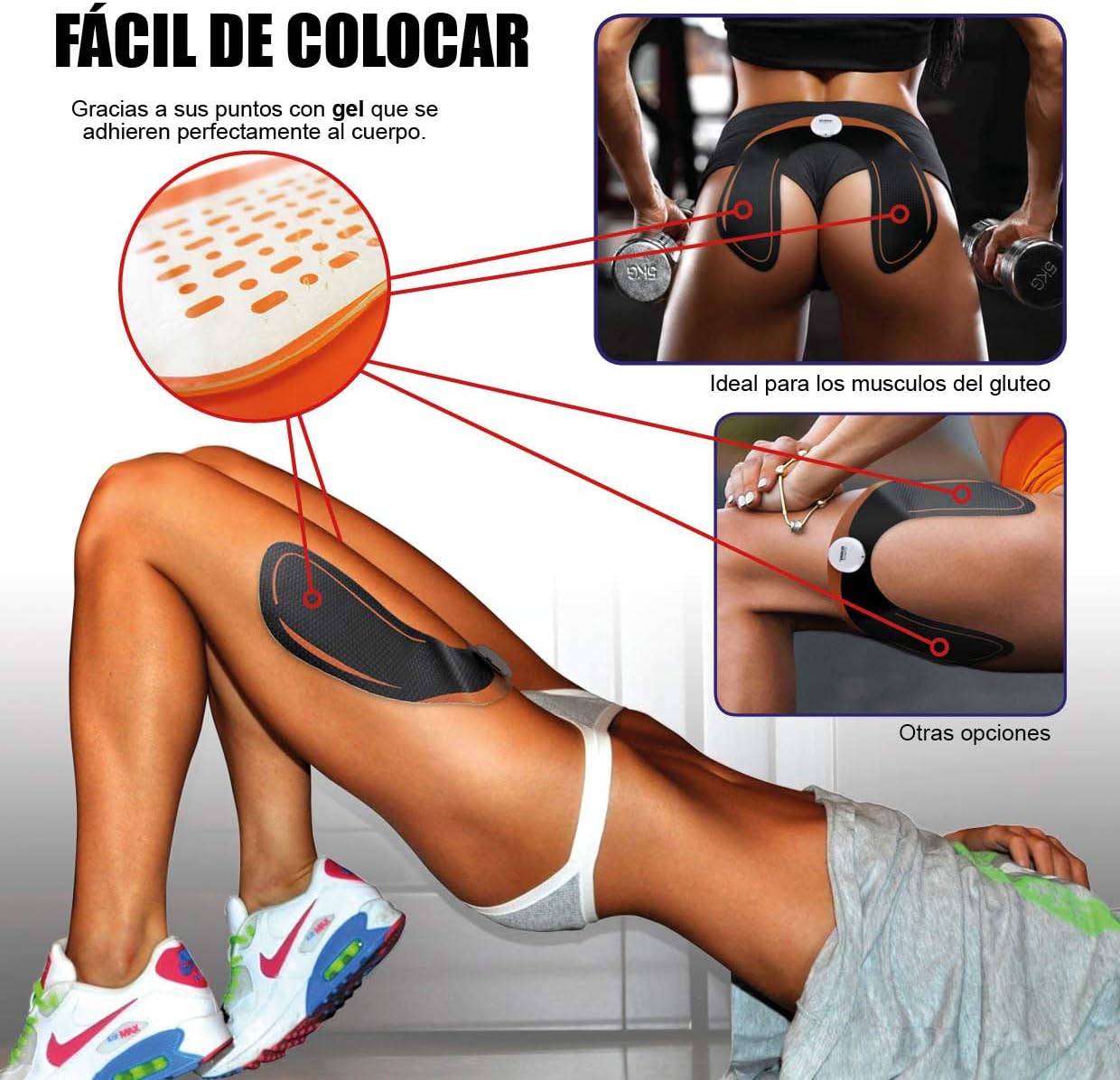 Electroestimulador de glúteos pro