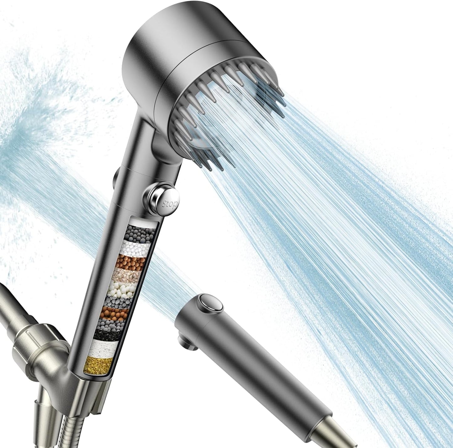 OFERTA 2X1 - JET MASSAGE PRO™ - Alcachofa de Ducha de Alta Presión