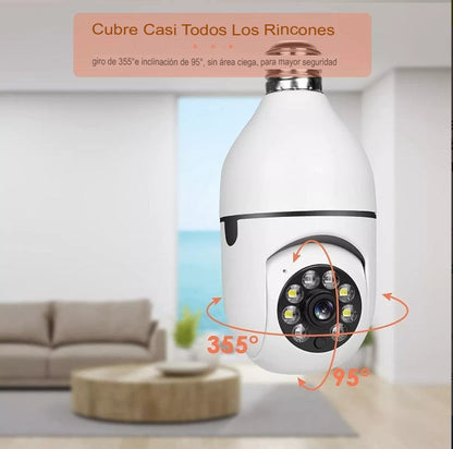 Cámara de seguridad inalámbrica adaptador bombilla