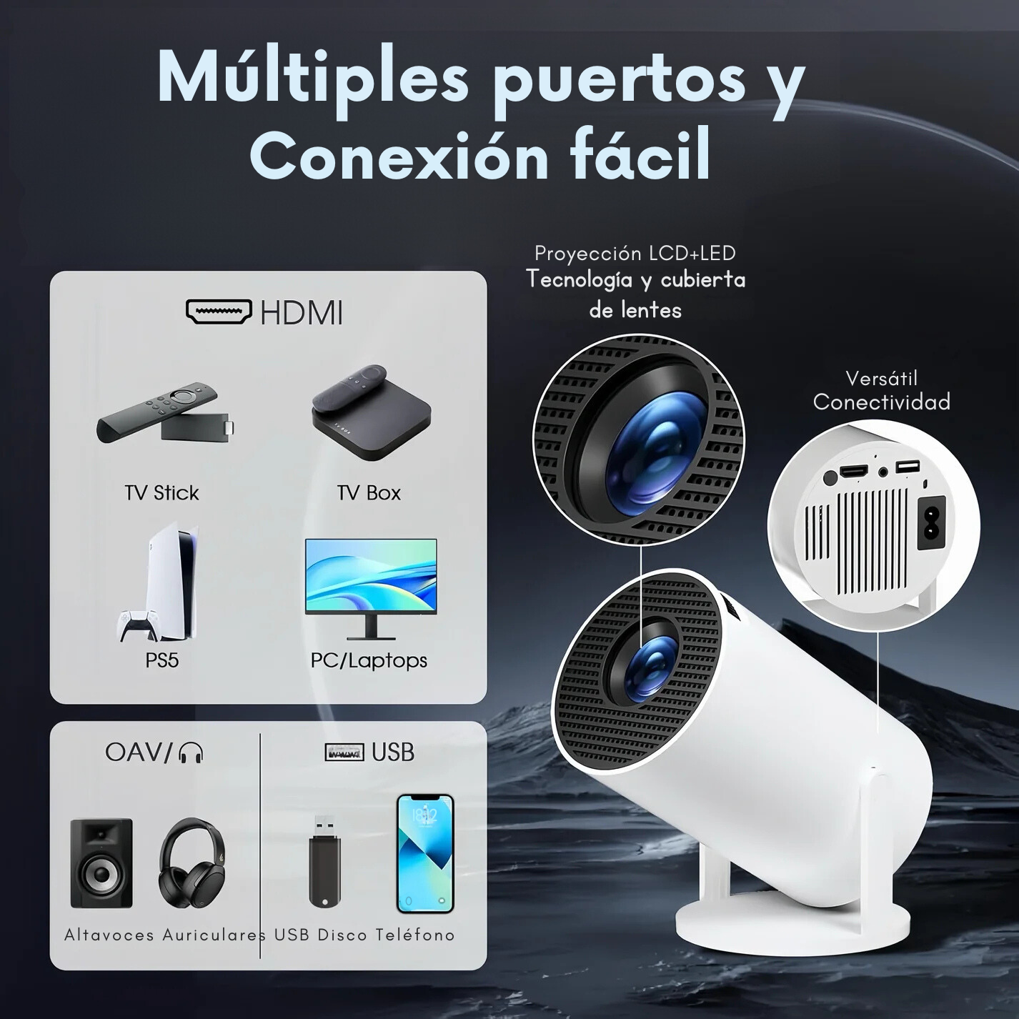 Proyector PocketBeam Smart 180°